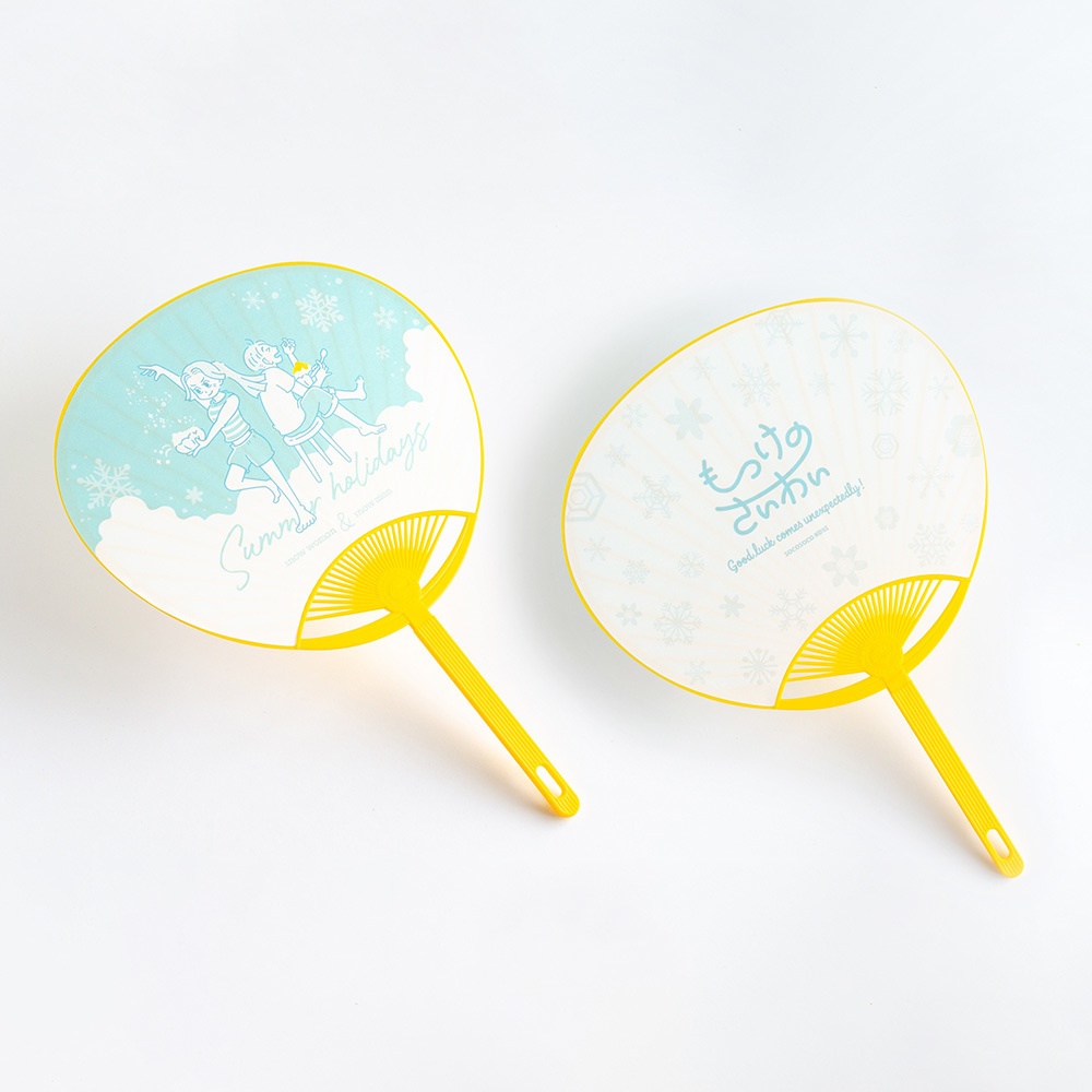 【ゆきことゆきお】ミニうちわ: あんしんBOOTHパック(匿名発送)