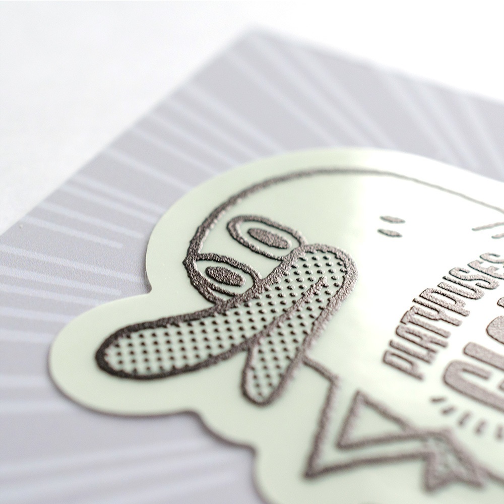 【カモノハシ?のだばしくん】蓄光ステッカー: あんしんBOOTHパック(匿名発送)