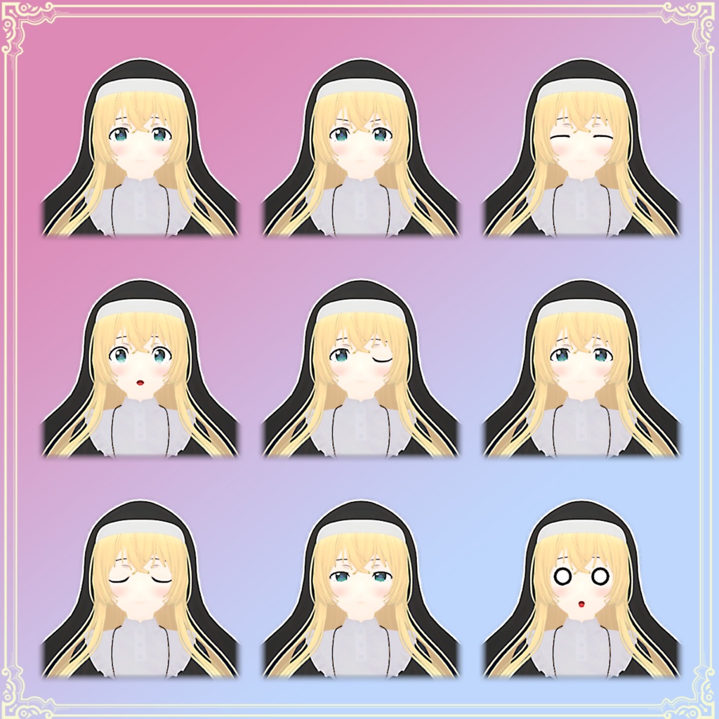 【VRChat向けオリジナル3Dモデル】フィーナ・ウェインライト(Fina Wainwright)