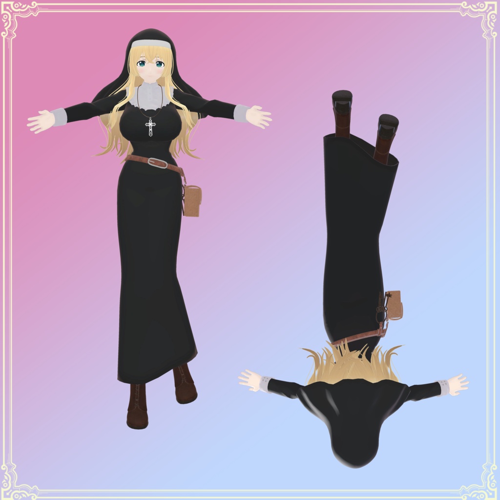 【VRChat向けオリジナル3Dモデル】フィーナ・ウェインライト(Fina Wainwright)