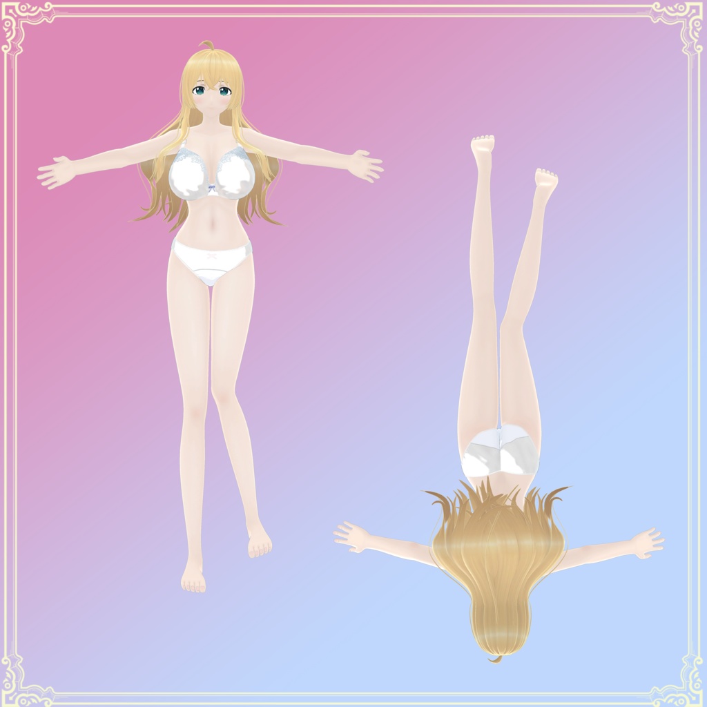 【VRChat向けオリジナル3Dモデル】フィーナ・ウェインライト(Fina Wainwright)