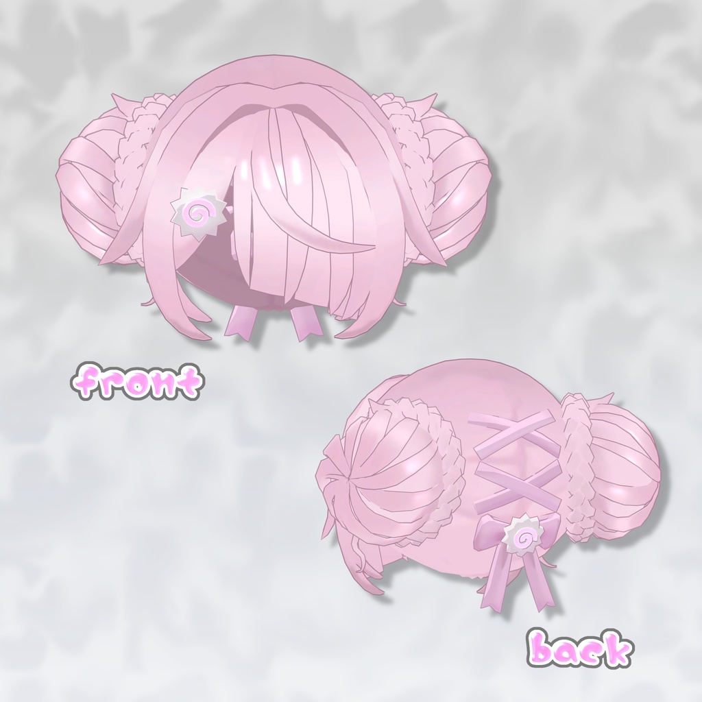 ちゃいな!レースアップおだんごヘアー🍥【2アバター対応】