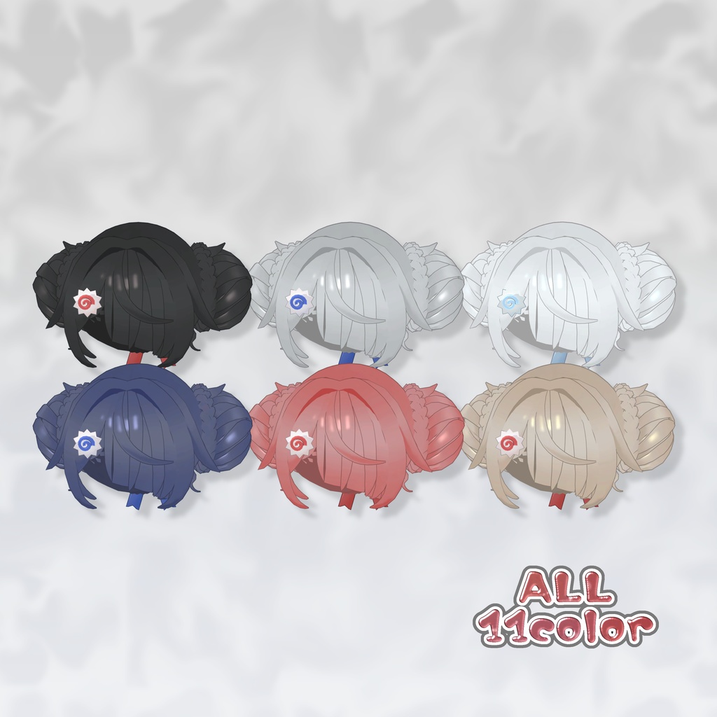 ちゃいな!レースアップおだんごヘアー🍥【2アバター対応】