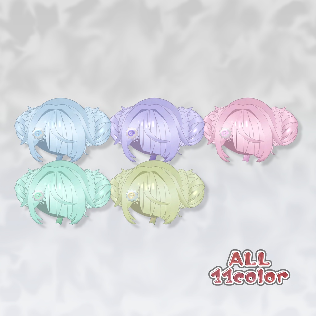 ちゃいな!レースアップおだんごヘアー🍥【2アバター対応】