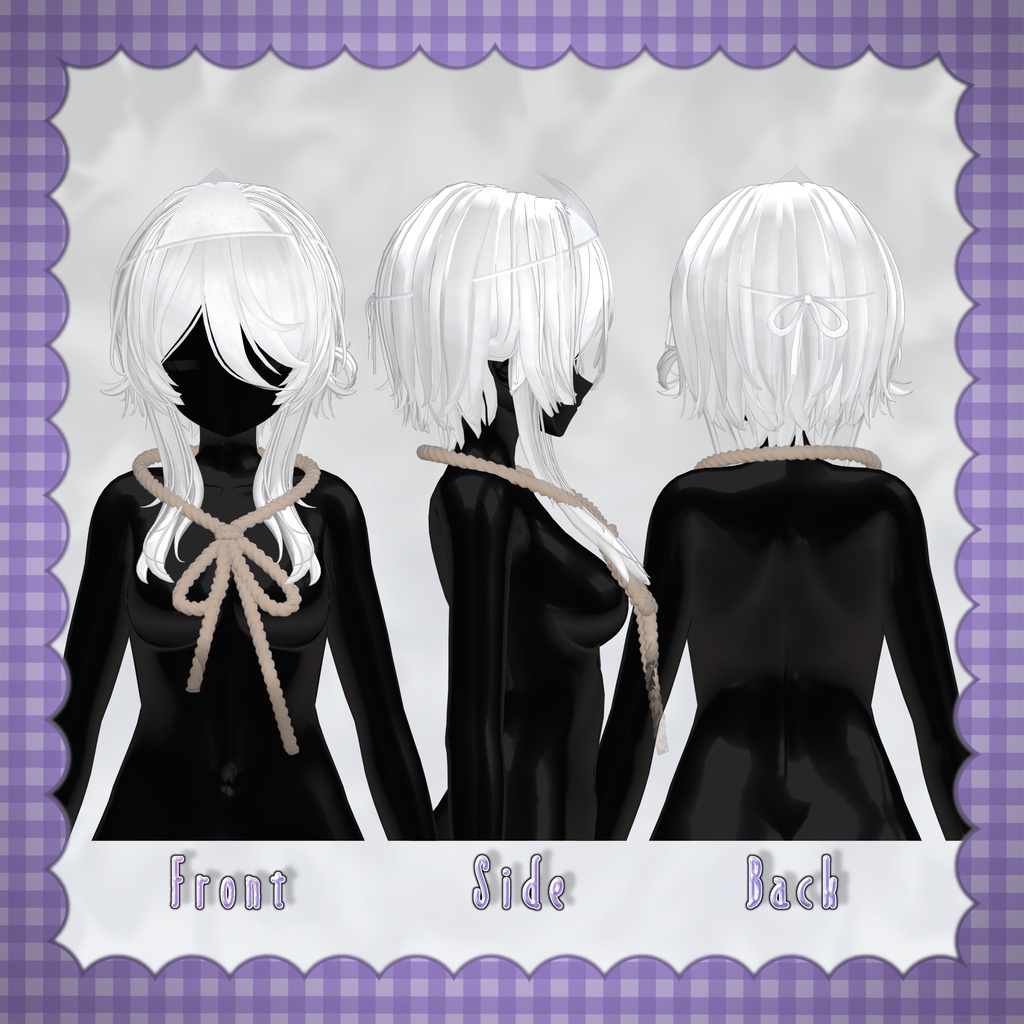 ロングサイド幽霊ヘア👻【4アバター対応】