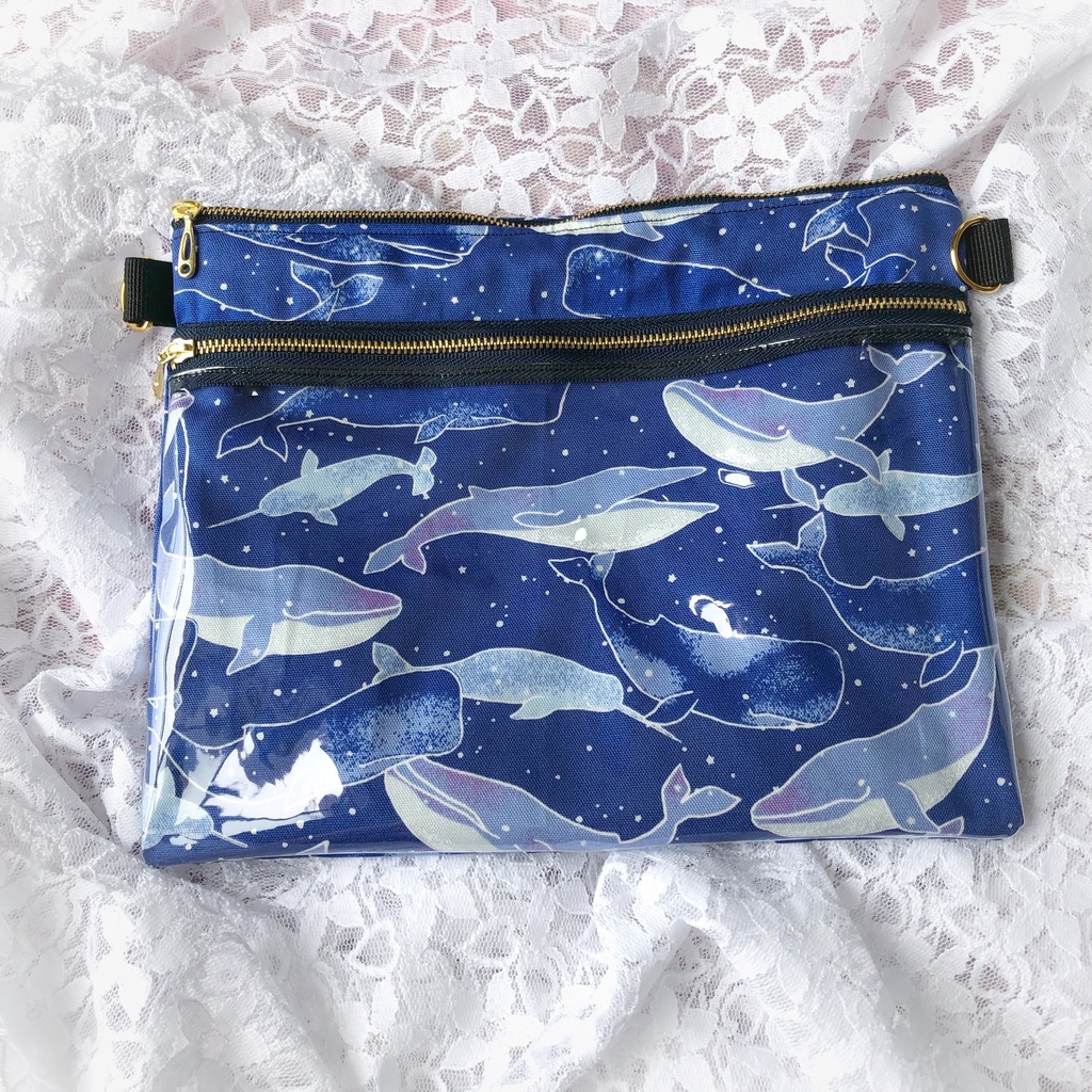 クジラサコッシュ(ゴールド)