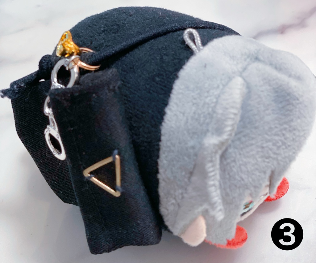 もち用 迷子タグが入るショルダーバッグ