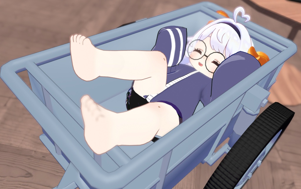 【MA対応・アドオン】VRChatアバター用ギミック Kettenkrad ケッテンクラート用カート