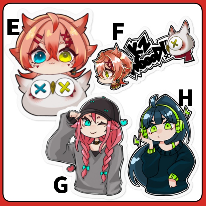 ステッカー（デフォルメ）