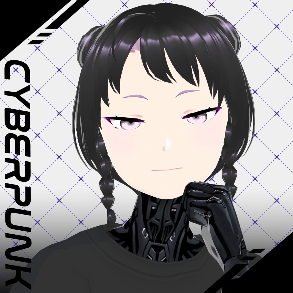 【VRoid】サイバーパンク サイボーグパーツ