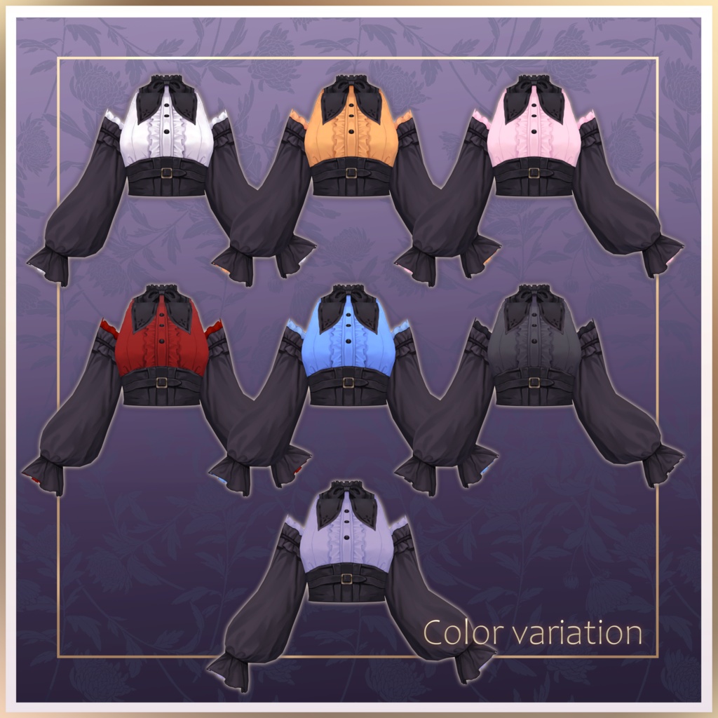 【VRoid用】ゴシックドレス