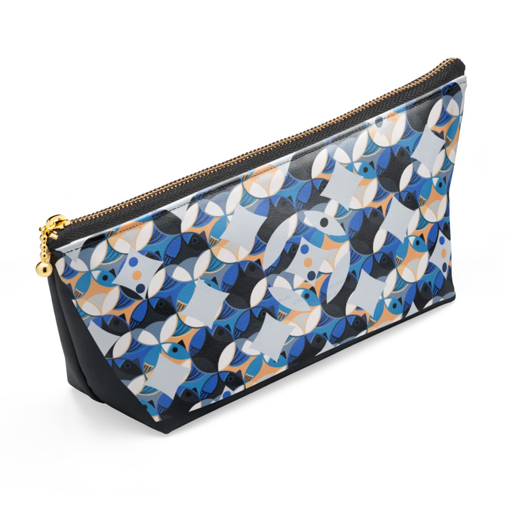 瑠璃鳥七宝紋 Pouch