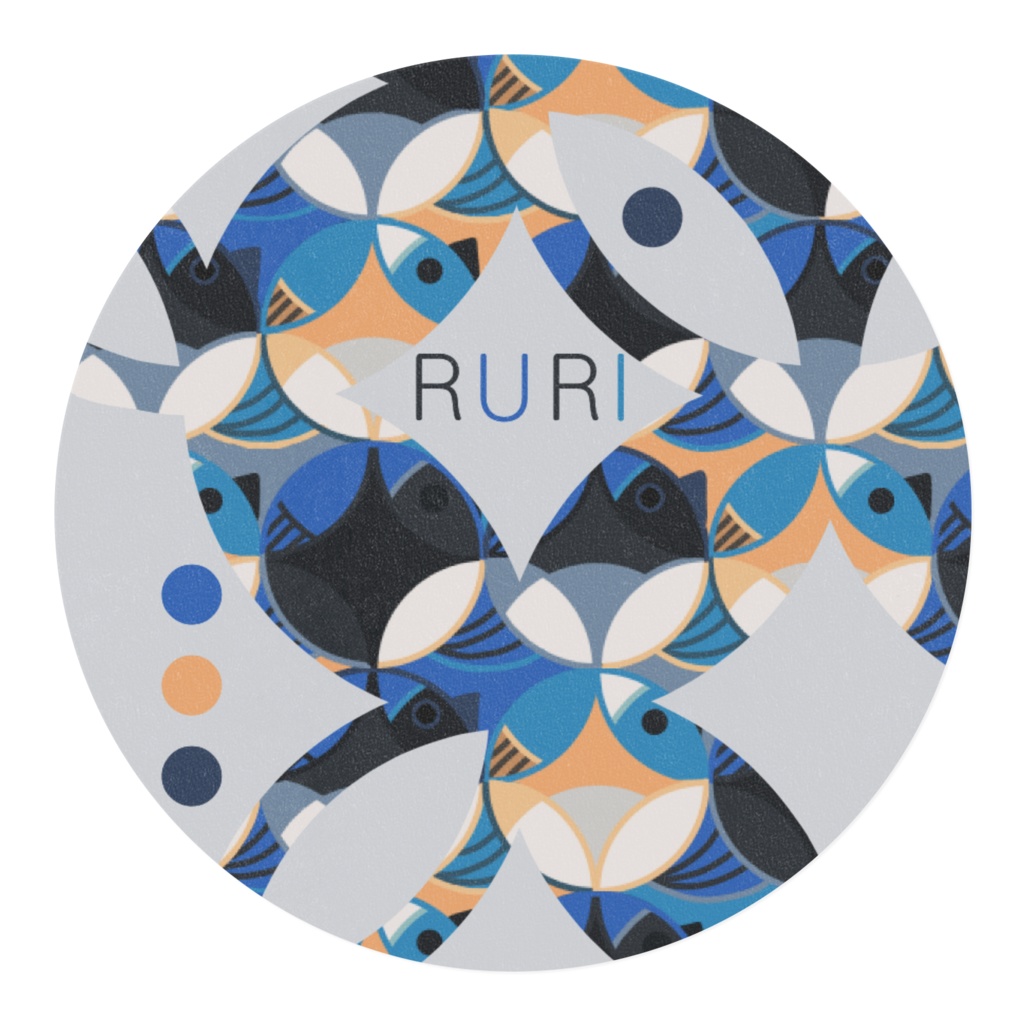 瑠璃鳥七宝紋 Masking tape