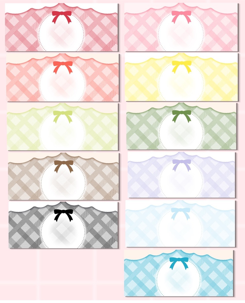 IRIAMライバー向け[かわいいリボンヘッダー]全11カラー