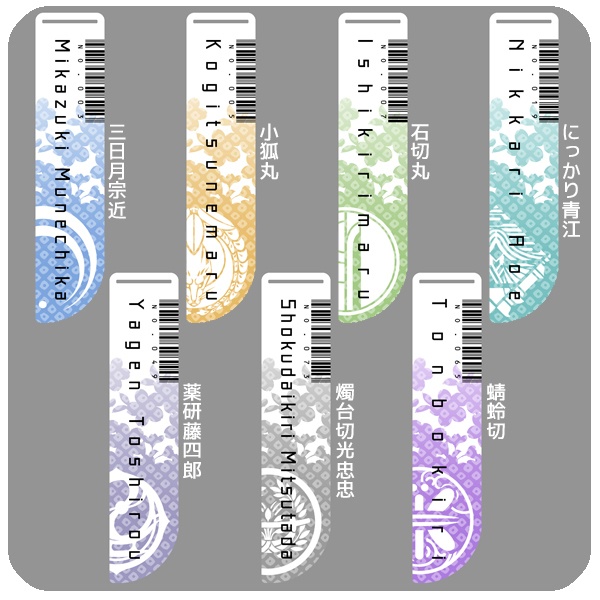 【ギャラリー】刀剣乱舞 護衛刀アクリルバッグチャーム(販売終了)