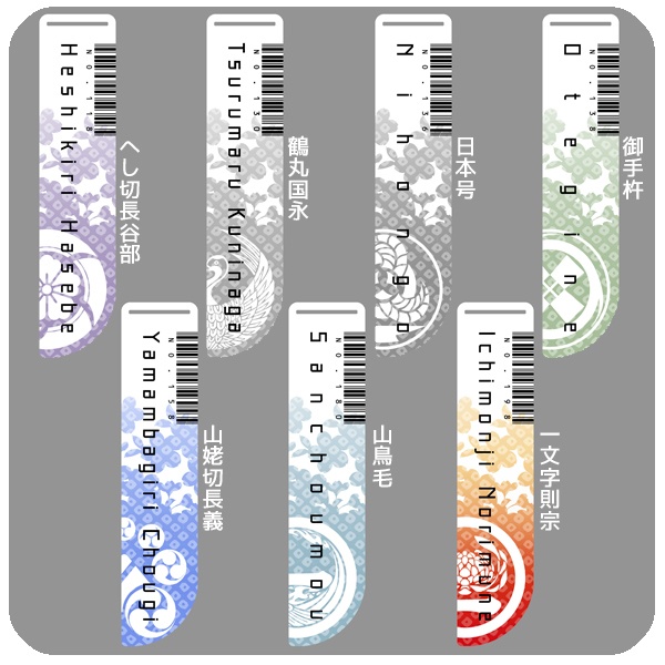 【ギャラリー】刀剣乱舞 護衛刀アクリルバッグチャーム(販売終了)