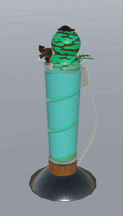 【VRC向け 3Dモデル】チョコミントパフェ