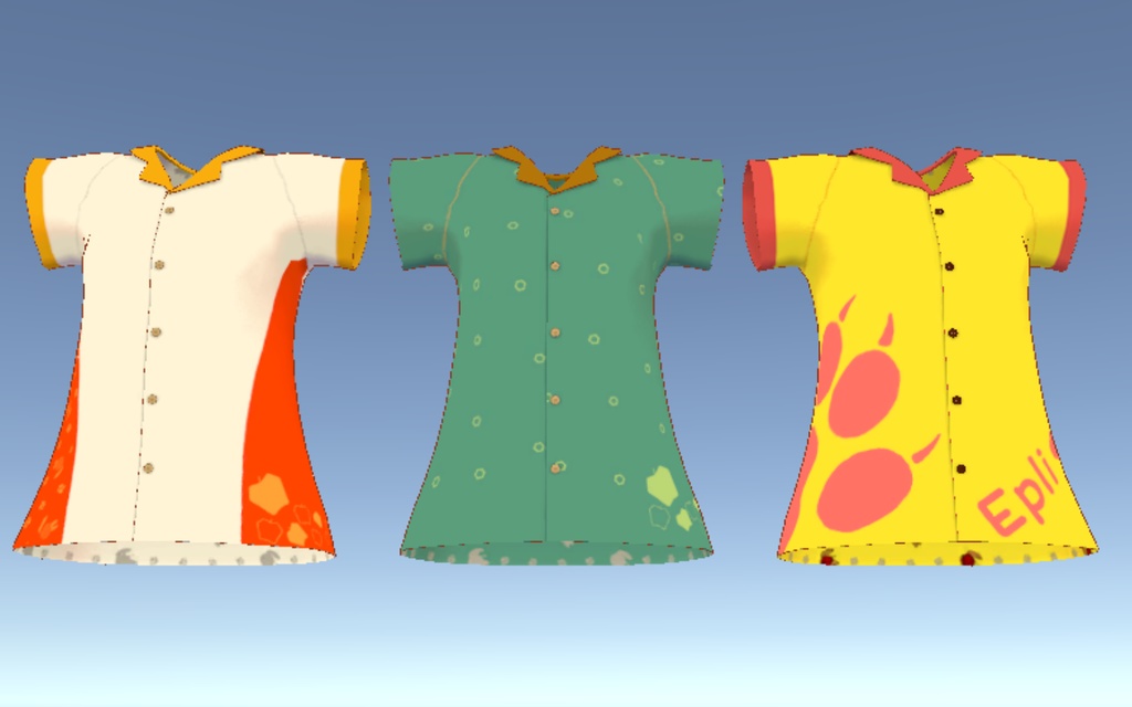 【Free】Epli(エプリ)用 ダーツ向きのユニフォーム!【VRC想定】