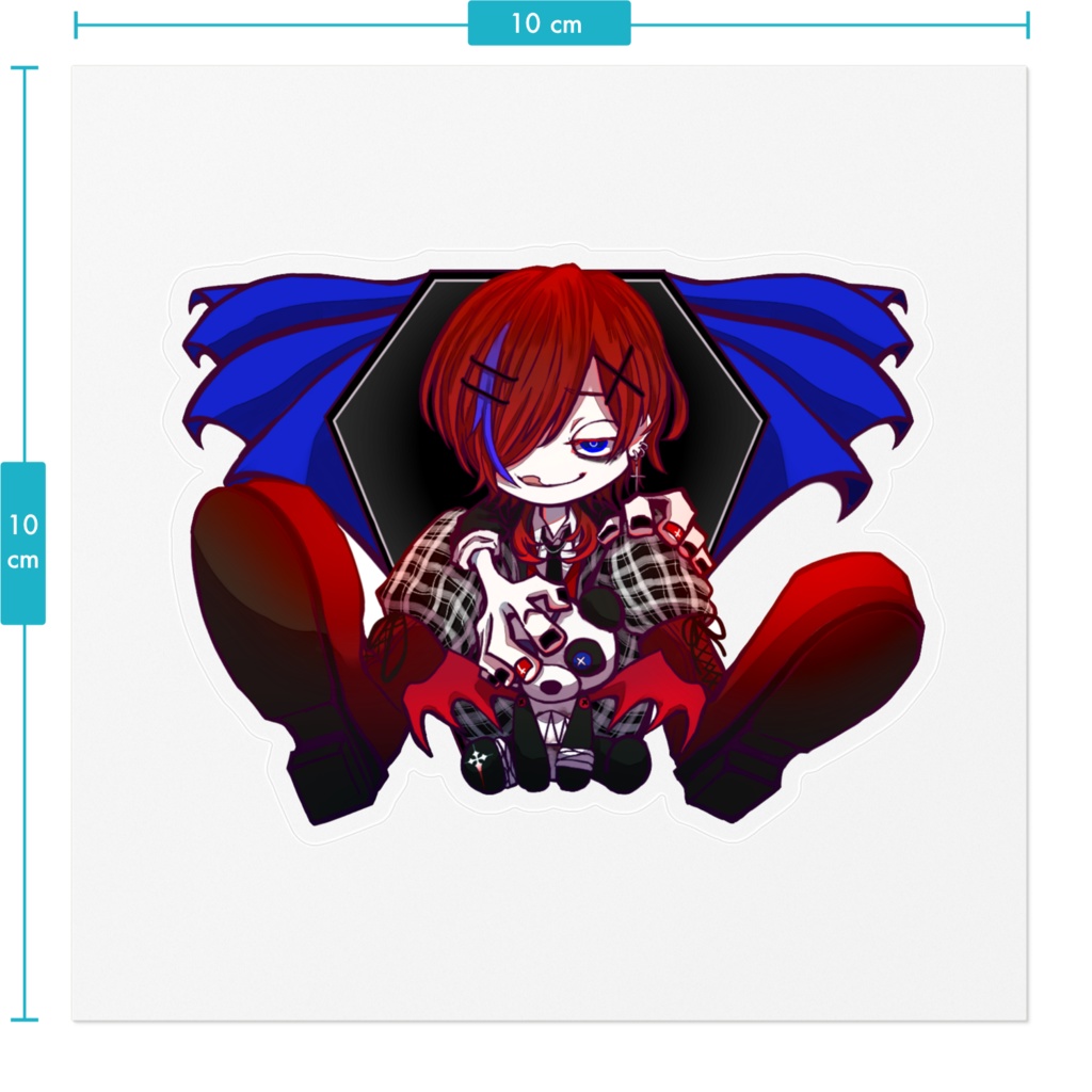 【ステッカー】Sen†Sationalとこうもりパンダステッカー