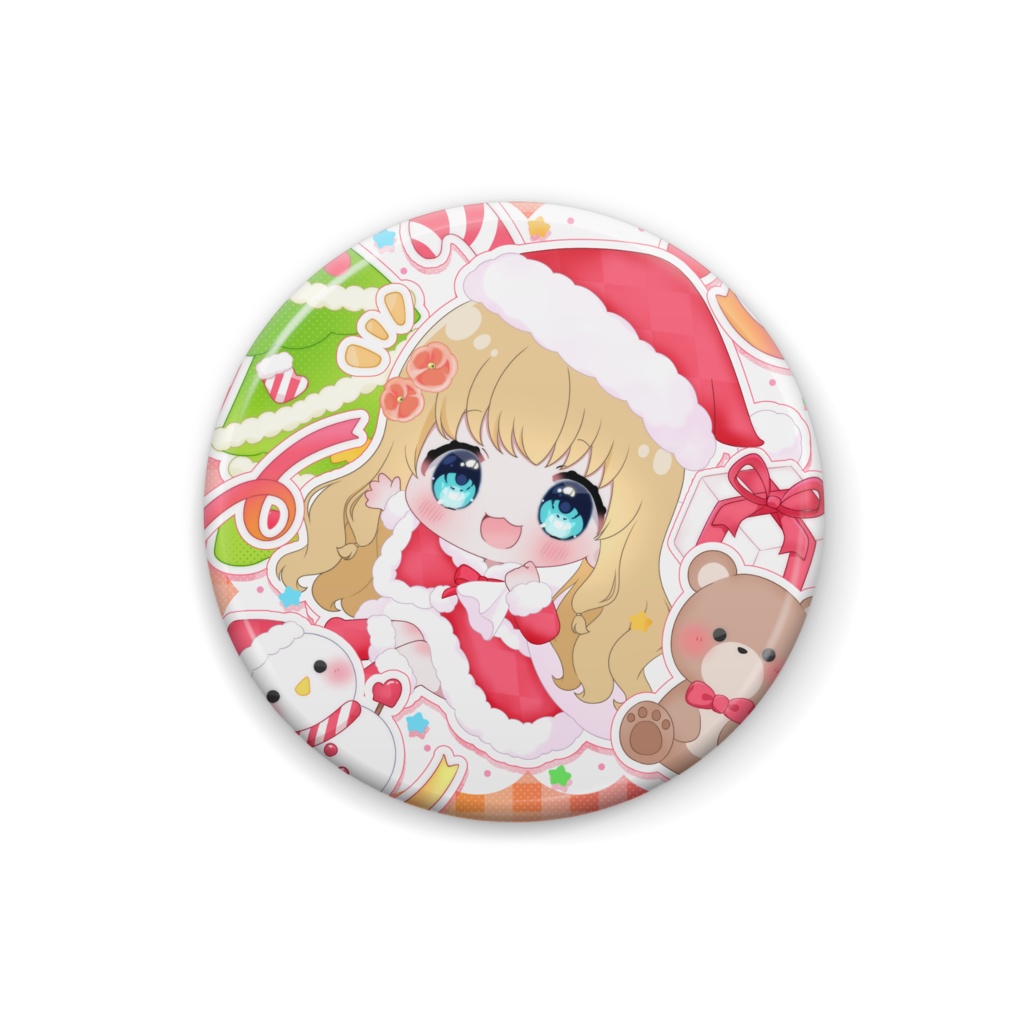 花凪まな クリスマス缶バッジ2024