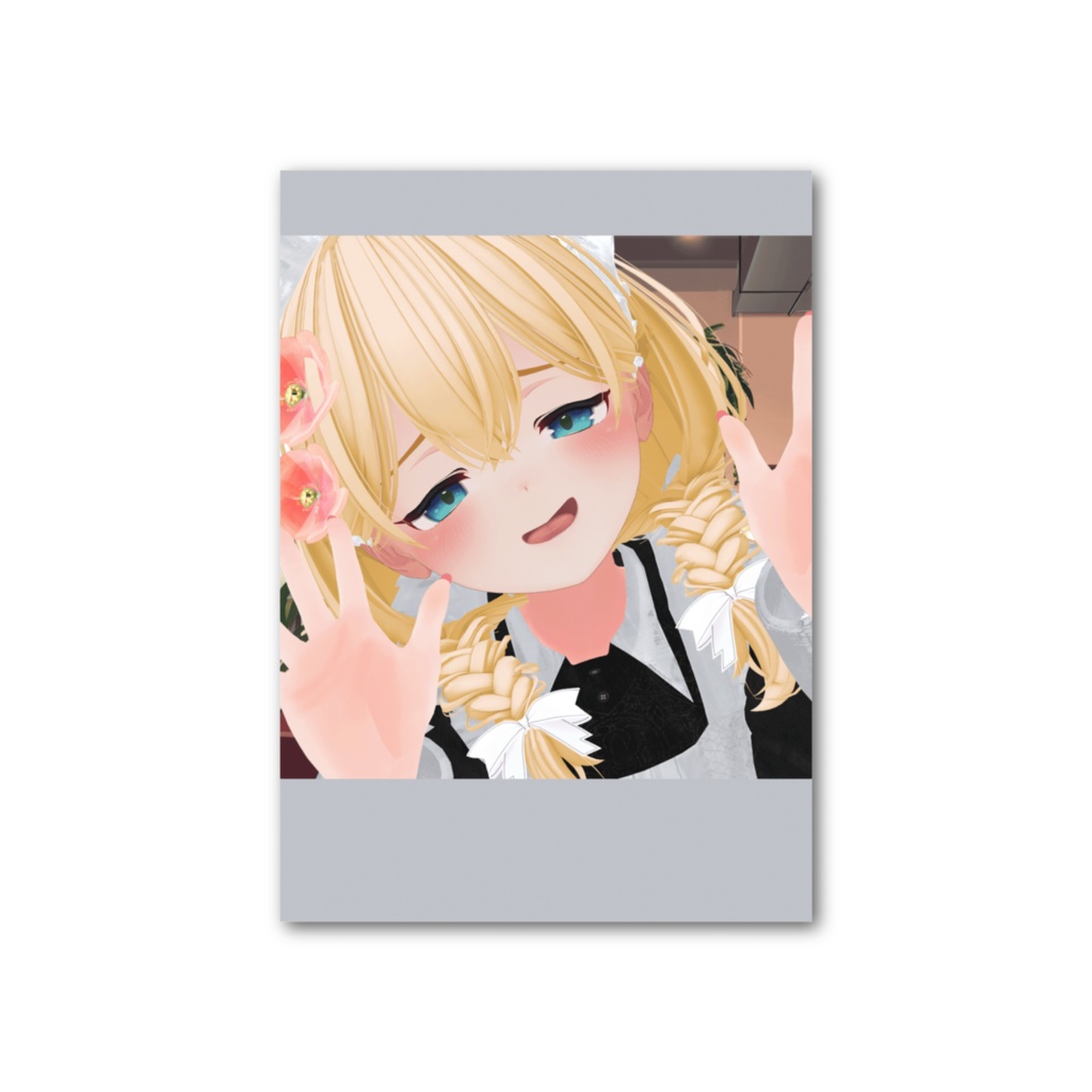 【Vtuber 花凪まな フォト風カード(喫茶店)】