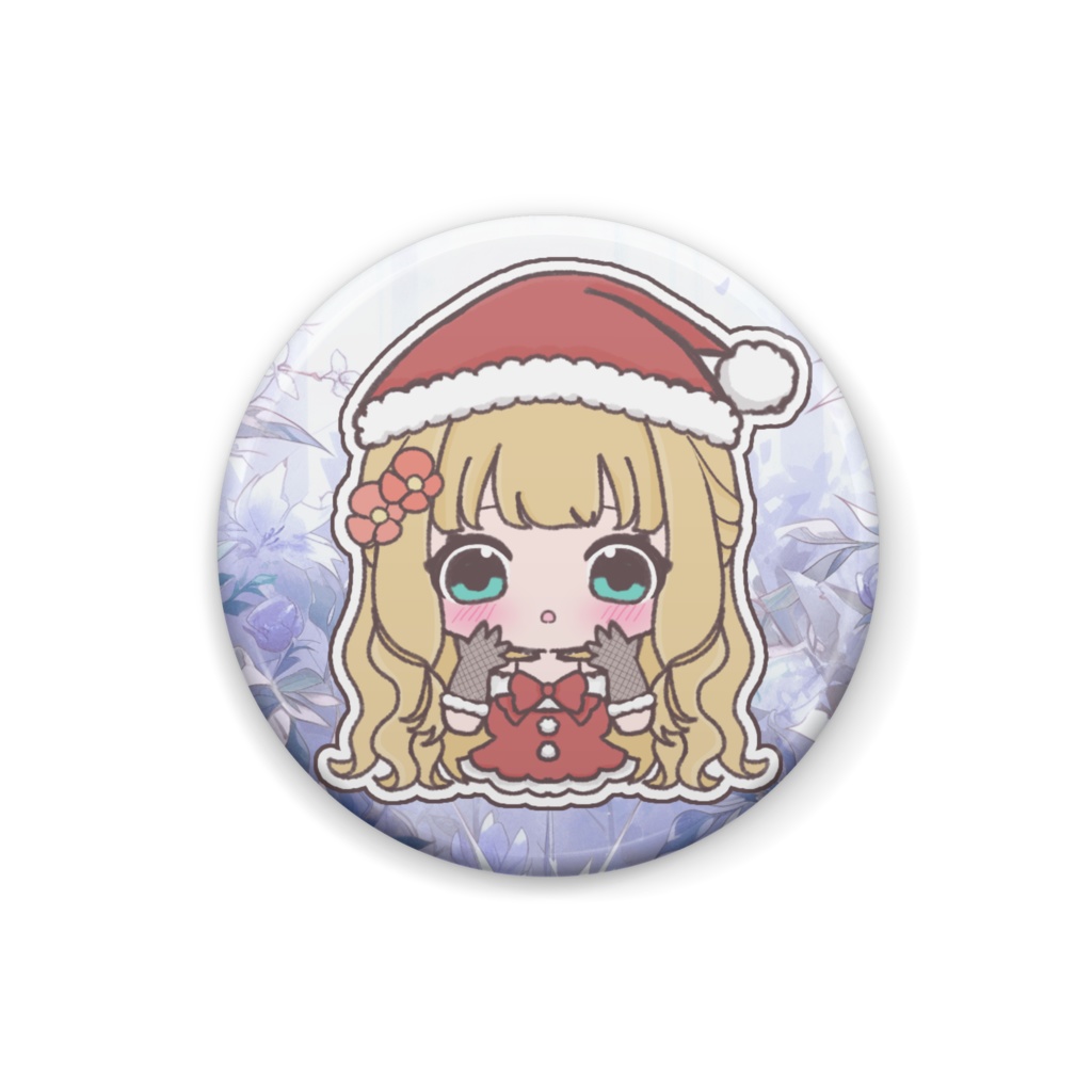 花凪まな クリスマス缶バッチ2025　サンタ