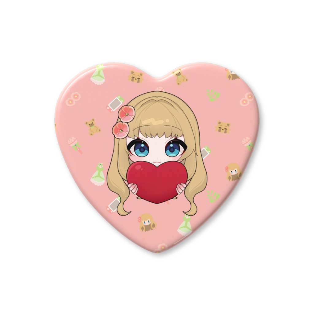 花凪まな ハート缶バッチ【バレンタイン2026】