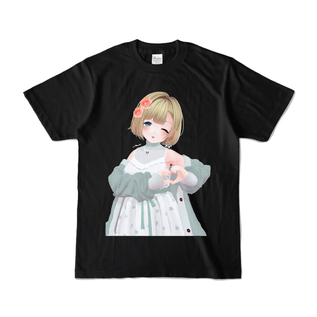 【花凪まな生誕祭2026】花凪まな　キャラクターTシャツ（黒）
