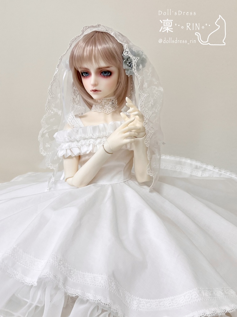 SDGr男の子 フィッシュテールドレス(専用パニエ付き)