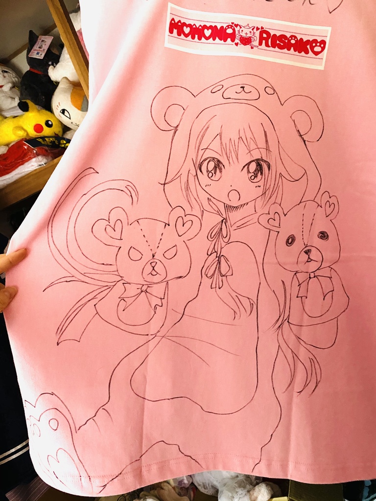 落書きあり！オリジナルTシャツ(いちごにゃんこ) - 桃奈りさこ(いちご