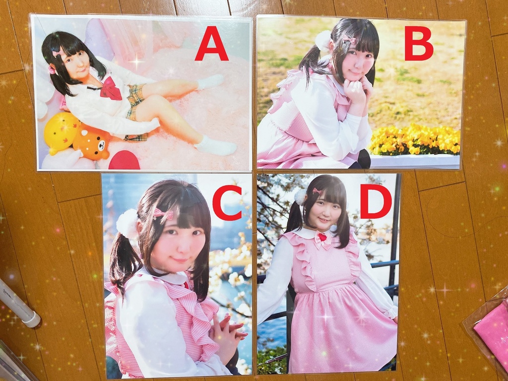 Ａ４ラミネート写真(サインつき)