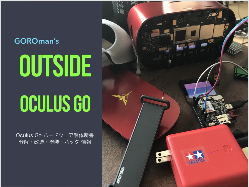 【注. 表紙のみ！】Outside Oculus Go (Oculus Go解体新書)