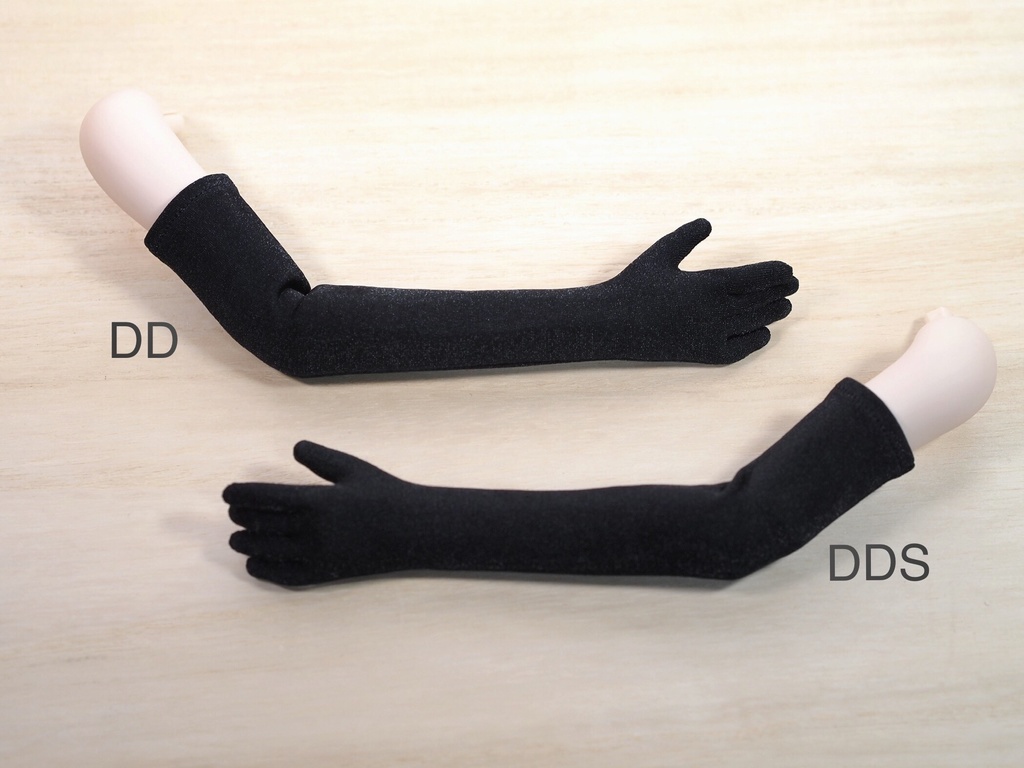 【DD】ノーマルハンド手袋(ロング18黒)【H-D18-黒】【g19】