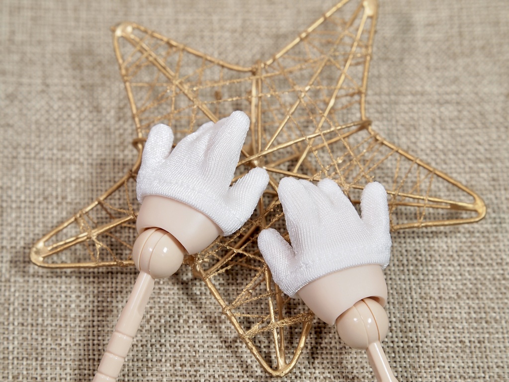 【MDD】ノーマルハンド手袋(ハーフ白)【H-M02-白】【g23】