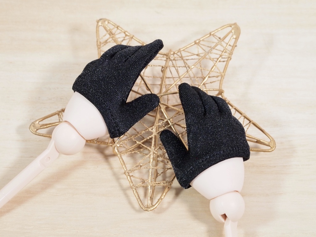 【DDデカハンド】ノーマルハンド手袋(ハーフ黒)【HB-D02-黒】【g25】