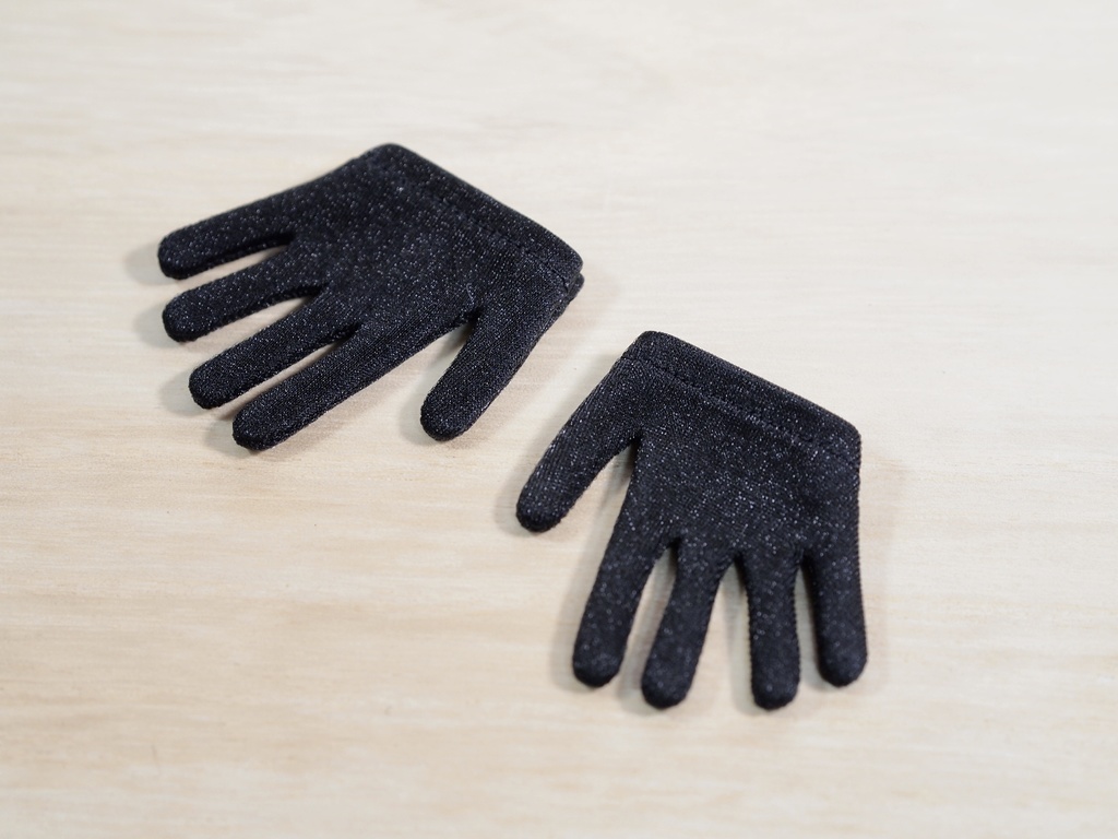 【DDデカハンド】ノーマルハンド手袋(ハーフ黒)【HB-D02-黒】【g25】