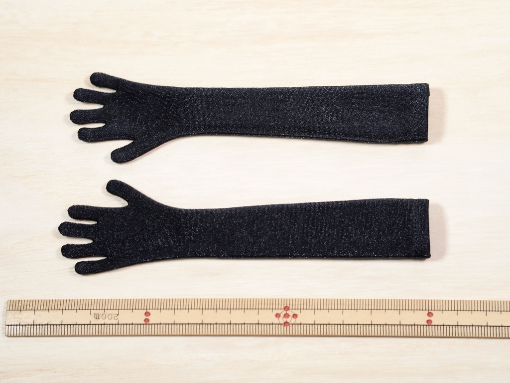 【MDDデカハンド】ノーマルハンド手袋(ロング13黒)【HB-M13-黒】