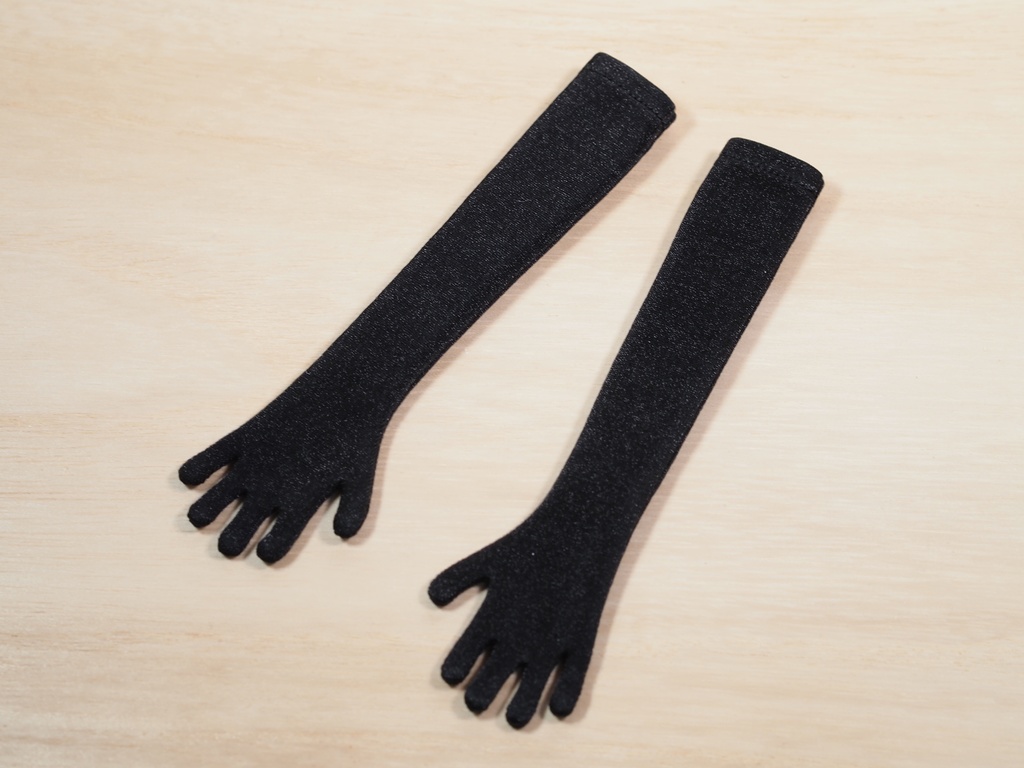 【MDDデカハンド】ノーマルハンド手袋(ロング13黒)【HB-M13-黒】