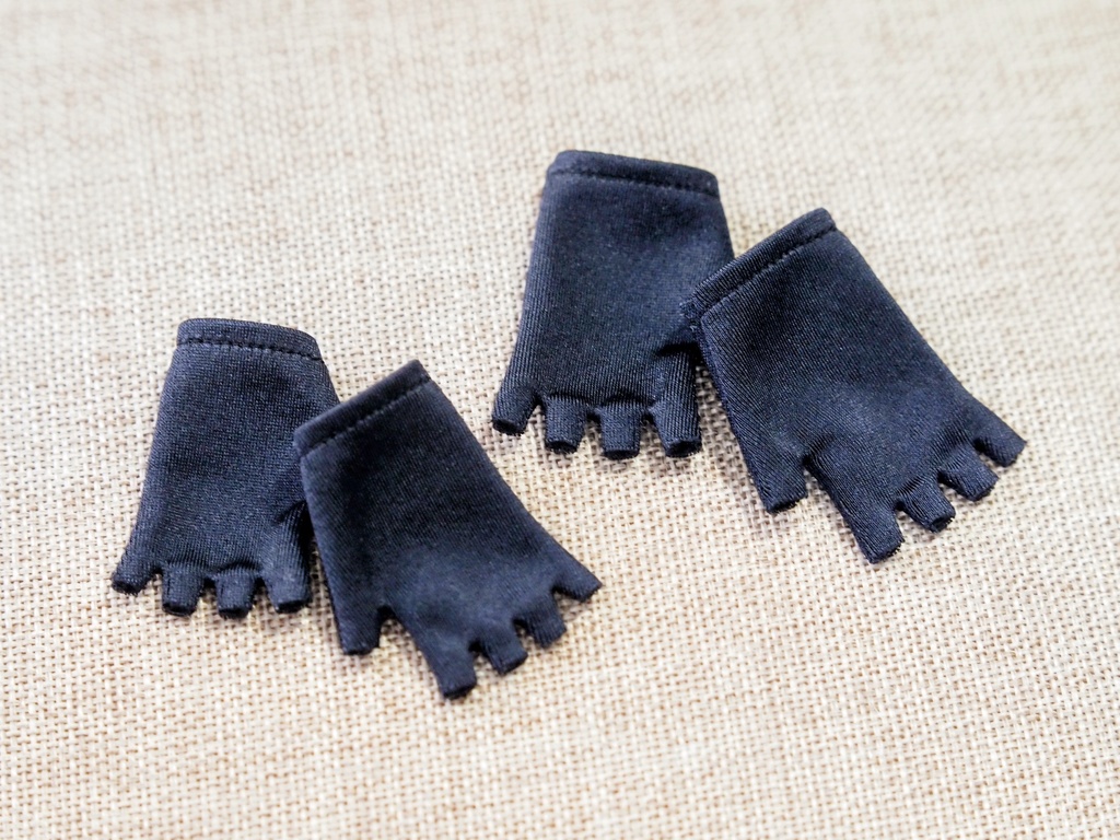 【DD/MDD】指なし ショート丈手袋(黒)