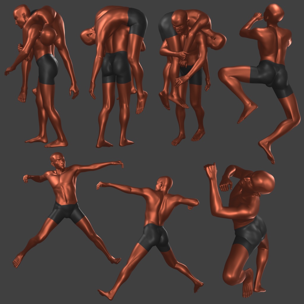 Blender素体(男性型)ver5.03