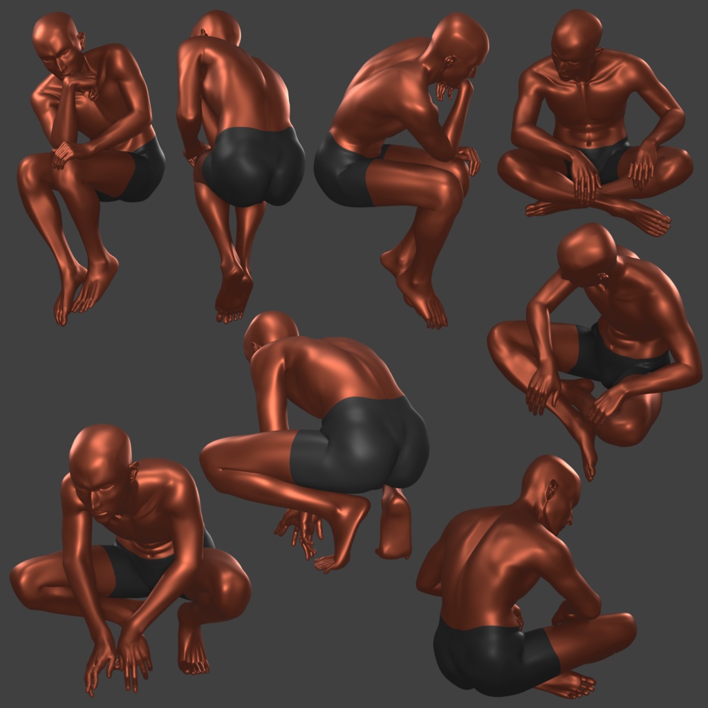 Blender素体(男性型)ver5.03