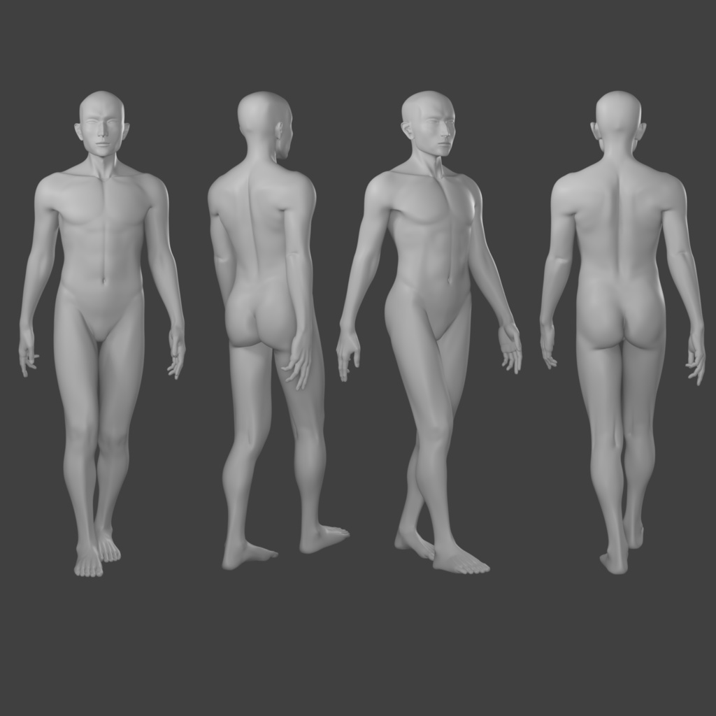 Blender素体(男性型)ver5.03
