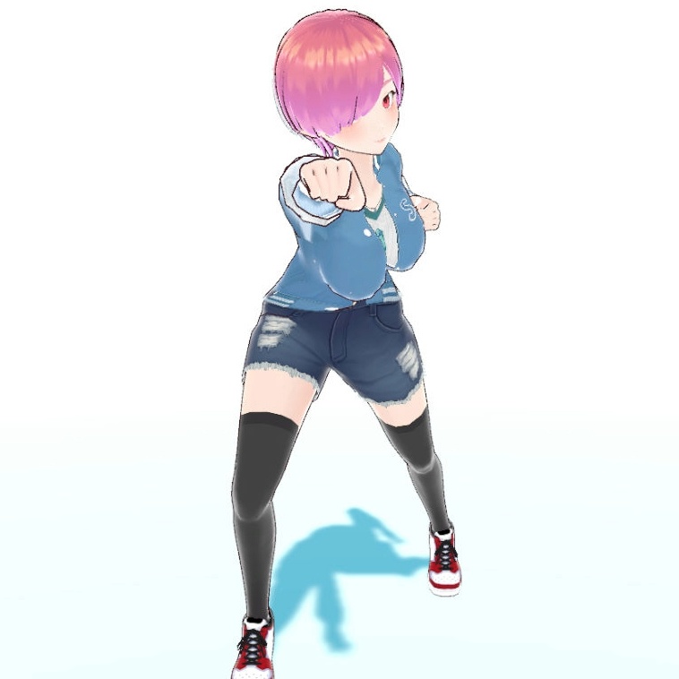 【モーション素材】ストレートパンチ_改良版