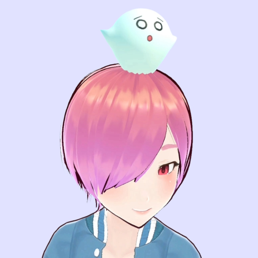 【3Dモデル】頭乗せゴースト(ゴーストシューター)