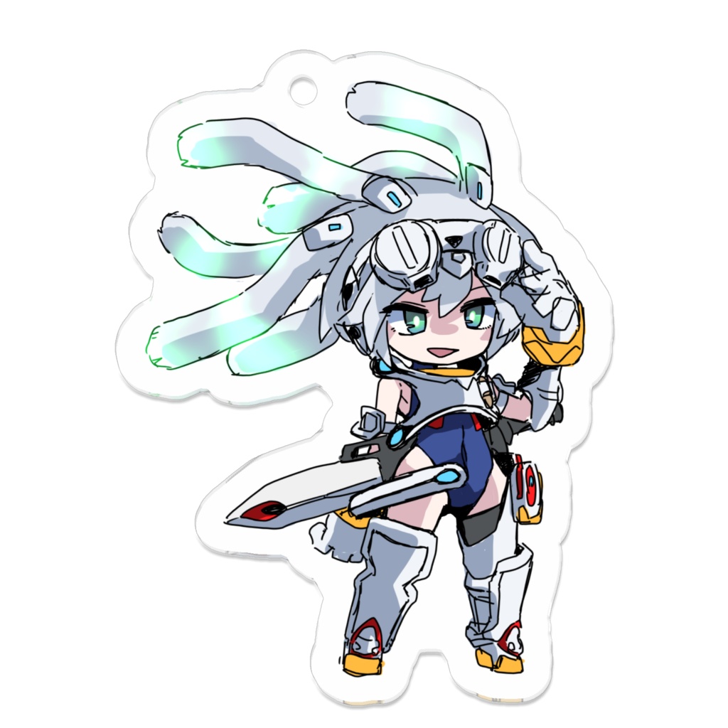 ぷちOM少女　キングゲイナーちゃん　アクリルキーホルダー