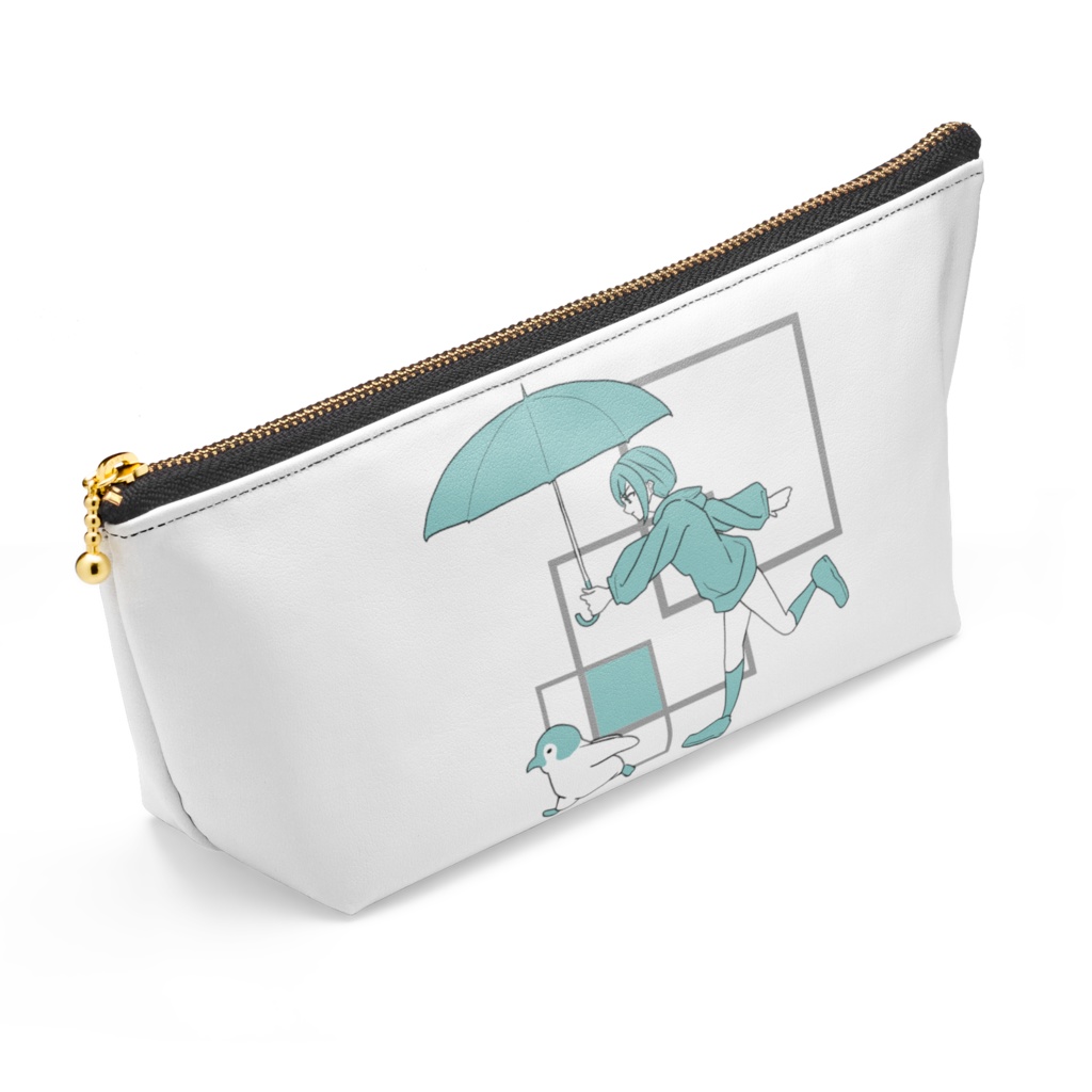 傘と少女とペンギン