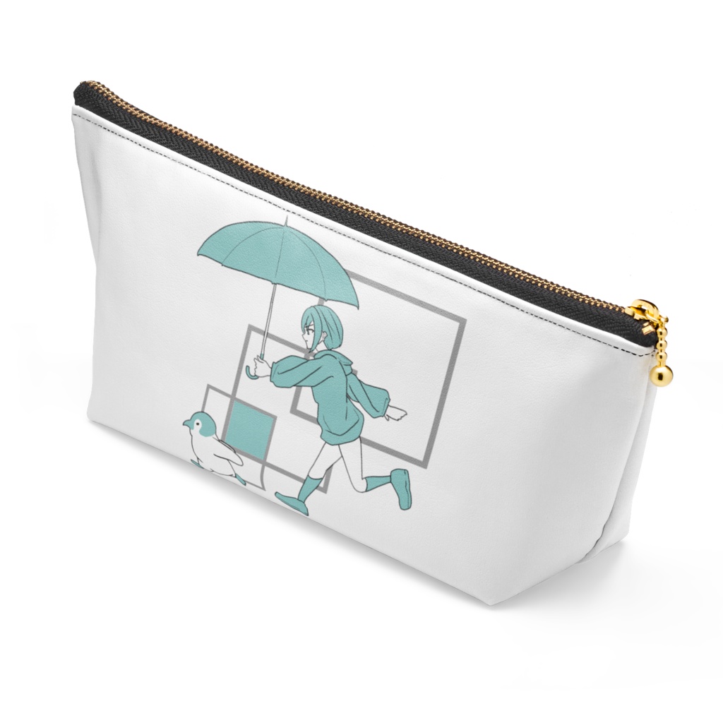 傘と少女とペンギン