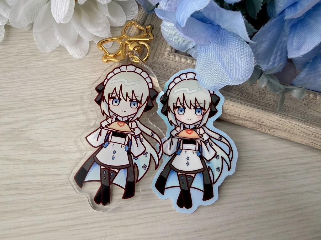 モルガンアクキー＋ステッカー（Cセット）