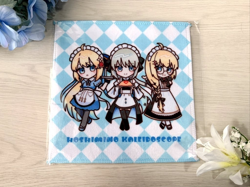 トネリコ・モルガンメイドイラスト　ハンカチタオル