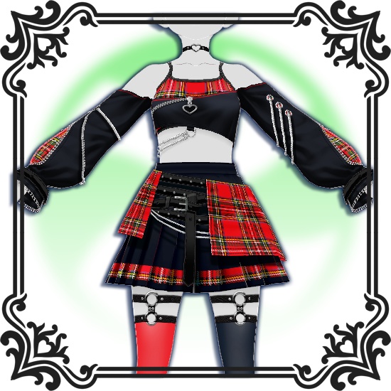 【VRoid】 Gothic Plaidvantage
